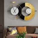 31X18inch Wall Clock Modern Large Clocks Battery Operated Big Time Clocks Light Luxury Stylish Design Vintage Wall Watch for Living Room, Bedroom, Office,Kitchen,Office