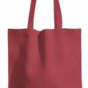 MOLOVA 1 Pack Premium Canvas Reusable Tote Gift Bags,Made of Natural Canvas with Handle,Work,DIY,Shopping(Red). Pack of 4