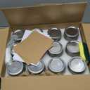 24 Pack 8 oz Mason Jars with Lids, Half Pint Canning Jars with Embossed Fruit Pattern, Small Glass Jars for Storing, Pickling, Jam, Overnight Oats, Wedding & Party Favors, Candle Making and DIY Crafts