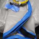 Everfit 1m Air Track Spot Inflatable Gymnastics Tumbling Mat Round Blue