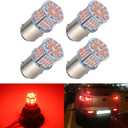4PCS 1157 LED Bulb Brake Tail Light 12V-24V Super Bright 2357 2057 7528 BAY15D LED Replacement Light Kit Set for Car Tail Brake Turn Signal Lights - Brilliant Red