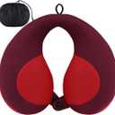 INFANZIA Kids Chin Supporting Travel Neck Pillow, Helps Support Head and Neck, Comfortably Designed for Head, Neck, and Chin Support - Gifts for Toddler/Child/Kids, Red