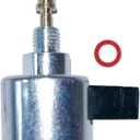 596039 Carburetor Fuel Solenoid Compatible with B&S Vanguard 845275 844845 843032 842555 Lawn Mower Shut-off Solenoid Assembly Carburetor Solenoid Valve Replacement Part