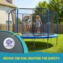 Upper Bounce Replacement Jumping Mat, Fits 14 ft Round Trampoline Frame with 84 V-Hooks, Using 8.5" Springs