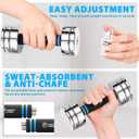 Northdeer Steel Dumbbells Ultracompact & Adjustable Chrome Dumbbell with Foam Handles 5lb 10lb 15lb 20lb 30lb 50lb Home Gym Workout (Choice of Size)