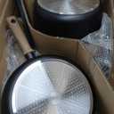 CAROTE 24Pcs Nonstick Kitchen Cookware Sets, Non stick Pots and Pans set, Induction Cookware Set Black