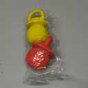 Latex Chew Dog Toys, Novelty Squeaky Pacifier Dog Toys for Teething Puppies, Mild Chewing Small, Medium, Large Dogs, Pet Dogs Supplies Newborn Puppy Gift (2 Pcs, Red+Yellow