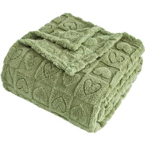 FY FIBER HOUSE Throw Blankets with Heart Checkered,Soft Warm Blankets for Lover Mom Father Gifts,Washable Lightweight Fuzzy Blanket for Couch Sofa Bed Office All Season(Sage Green,50"x60") FY FIBER HOUSE Throw Blankets with Heart Checkered,Soft Warm Blankets for Lover Mom Father Gifts,Washable Lightweight Fuzzy Blanket for Couch Sofa Bed Office All Season(Sage Green,50"x60")