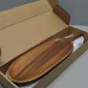 Wooden Serving Trays with Handle, 3PCS Acacia Wooden Trays Dinner Plates16.5 Wooden Plates Wood TraySolid Wood Plate for Meat Steak Dessert Bread Unbreakable Farmhouse Plate