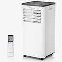 TECXERLLON 10000 BTU Portable Air Conditioners, 4-in-1 Portable Ac with Cooling, Dehumidifier, Fan & Sleep Modes, 2 Speeds, Auto Swing, Cools up to 480 Sq. Ft. for Home, Office, Garage