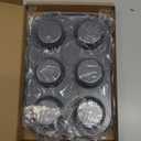 Walooza Muffin Cupcake Pan, Muffin Tins Nonstick 6, Muffin Top Cookie Cheese Cake Pan for Baking, Toast Oven Baking Supplies Small Cake Pans Muffin Cups Non Stick