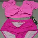 BMJL Women One Piece Swim Dress Tummy Control Swimsuits Sexy One Shoulder Bathing Suit 2025 Mesh Sheer Sarong Wraps, Size Small