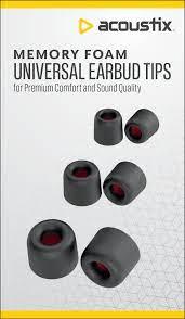 Acoustix Memory Foam Earphone Tips SML