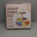 Vanplay Wooden Sit and Spin - Classic Spinning Activity Toy for Toddlers Age 3 4 5, Early Development & Activity Kids Toy