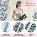 Pack of 10 Wedding Arch Decorations, 20.47 inch Artificial Flower Table Centerpieces Floral Arrangement for Wall Backdrop Party Bridal Shower Event Decor - Blue