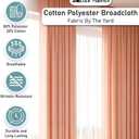 Ice Fabrics Cotton Polyester Broadcloth Fabric by The Yard - 60" Wide Soft & Breathable Broadcloth Fabric for Sewing - Perfect for Apparel, Bedding, Curtains and More - Peacock - 2 Yards
