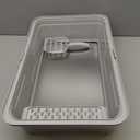 Stainless Steel Cat Litter Box XL for Big Cats, High-Sided Design Prevents Urine Leakage, Non-Stick, Easy to Clean, Includes Scoop, Gray