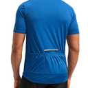 Men's Cycling Jersey Moisture Wicking Short Sleeve Half Zip Bike Road Mountain Biking Bicycle Biker Quick Dry UPF SPF Riding Sun Protection Racing Shirts for Men Zipper Pockets(Royal Blue,XL)
