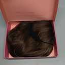 PANEWAY Hair Topper 16Inch Hair Toppers For Women Wavy Curly Brown Highlights Clip In Synthetic Wiglets for Women