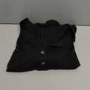 Womens Tops Henley Blouses V Neck Button Down Shirts Casual Outfit Cute Work Tees Spring Fall Summer Fashion Clothes (Large, Black)