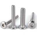 VGBUY M6-1.0 x 18 mm 70Pcs Flat Head Hex Socket Cap Screws Bolts,304 Stainless Steel 18-8,Full Thread,Hex Spanner Included(VG30105)