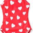 Aalizzwell Baby Girls Adjustable One Piece Swimsuit (18-24 Months, Red)