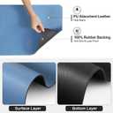 Ecotrim - Dish Drying Mat for Kitchen Counter | Coffee Bar Mat for Countertops | Heat Resistant Drainer Mat with Non-slip Rubber Backed | Hide Stain Kitchen Absorbent Draining Mat | Blue 16"x18"