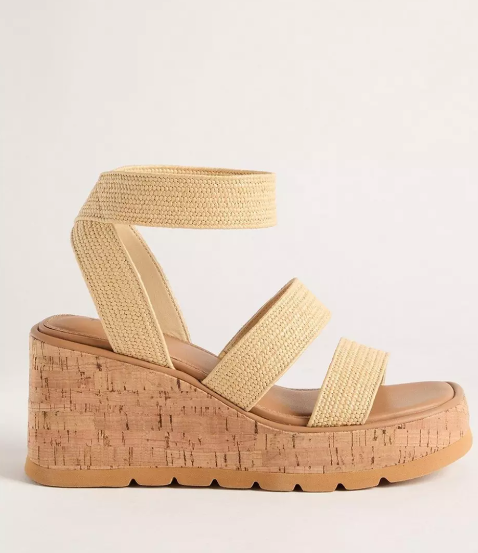Triple Band Stretch Wedge Women's Shoes  9