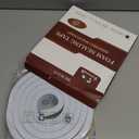 Yotache White Foam Insulation Tape 1/2" x1/2", Rubber Weather Stripping Seal, Total 13 Feet Long (2 X 6.5 Ft Each)