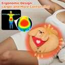 Lovely Corgi Plush Microwavable Stuffed Animals, Unscented 0.9 lbs Volcanic Rock Heatable Heating Pad 50-Minute Lasting Warmth Perfect for Period Cramps Menstruation Stress Relief Gifts Girls Women