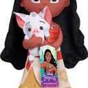 Disney Princess Lil' Friends Plushie Moana & Pua 14-inch Plushie Doll, Kids Toys for Ages 3 Up by Just Play