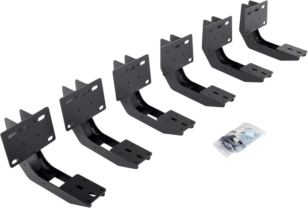 Go Rhino RB10 / RB20 Brackets | Mild Steel, Textured Black | 6343065 | Fits 2019 - 2024 Ram 1500 Crew Cab Pickup (New Body Style Only. Excludes Classic Body Style)