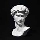 fazhongfa Greek Statue of David Bust Resin Sculpture for Roman Bookshelf Tabletop Office Home Decor Roman Sculpture Decoration David Figurine 6 Inch Gift for Friends Colleague
