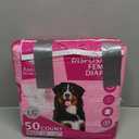 American Kennel Club Female Dog Wrap, Disposable Diapers with Wetness Indicator, Large, 50 Count (LG Waist Size 18 - 27 in)