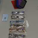 Kerecsen Reading Glasses 5 Pairs Fashion Ladies Readers Spring Hinge with Pattern Print Eyeglasses for Women (Multicolor -8, 2.5)