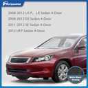 Headlights W/Bulbs for 2008-2012 Honda Accord 4Dr Headlamp Replacement Driver & Passenger Side, NOT fit coupe models or Crosstour models