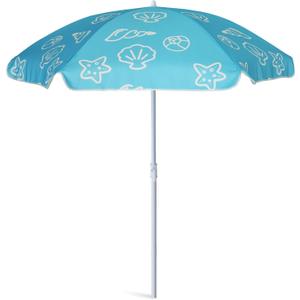 AMMSUN 5ft Seaside Beach Umbrella for Sand and Water Table - Kids Durable Umbrellas for children Beach Camping Garden Outdoor Play Shade