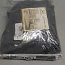 H.VERSAILTEX Ottoman Cover Slipcover Square Fit Length 24"-25" Footrest Sofa Slipcovers Stool Cover Footstool Protector Covers Feature Thick Durable Linen Look Fabric Removable Washable - Heather Grey