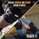 Klein Tools 60492 Knee Pads, Lightweight Padded Knee Sleeves, Breathable Mesh Back, Elastic Cuff with Slip-Resistant Silicone, Black, M/L