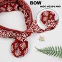 Huachi 12 Pack Bow Headbands for Women Headwraps Hair Band Knotted Headband Rabbit Ears Stretchy Turban Head Wraps Fashion Head band Sport Cute Hair Accessories (Bohemian colors)