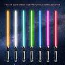 Light up Sword Saber 4-Pack - Color-Changing LED Blades with Sound Effects, Light Up Saber, Light Saber, Safe Dueling Set Gift for Boys & Girls
