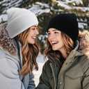 NPQQUAN Unisex Beanie Hats for Men Women Winter Knit Beanies (Black)