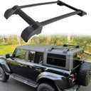 Half Roof Rack Fit for 2021-2025 Ford Bronco 4-Door Hardtop Roof Rails Luggage Cross Bars