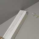 DEZ FURNISHINGS Cordless 2" Faux Wood Blind, 41" W x 48" H, White