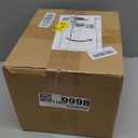 Ekirlin 7 inch Plant Pots,Ceramic Flower Planters Indoor,Modern Succulents Containers with Drain Hole Saucer,Decorate Home,Office & Outdoor (White)