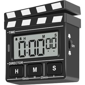QANYI Modern Style Large Magnetic LED Display Digital Kitchen Timer, Auto Memory, Auto Shut-Off, Cute Desk Timer for Study, Classroom, Toothbrush, Exercise, Bathroom, Cooking