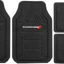Dodge Weatherpro 4 Piece Floor Mats Set, Floor Mats by Plasticolor (001666R01), Black, One Size