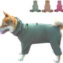 Dog Pajamas for Large Dogs,Extra Large Stretch, Suitable for Adult, Medium-Sized Dogs, Large Pet Jumpsuit Four-Legged Dog Clothes, Pet Clothing. (Green Color, 3XL) (3XL Fit 29-50 pounds)