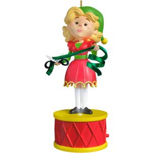Hallmark Keepsake Christmas Ornament, Elf Collection Jovie with Light and Sound, Christmas Movie Gifts