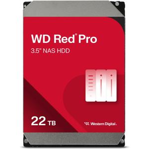 Western Digital 22TB WD Red Pro NAS Internal Hard Drive HDD - 7200 RPM, SATA 6 Gb/s, CMR, 512 MB Cache, 3.5" - WD221KFGX